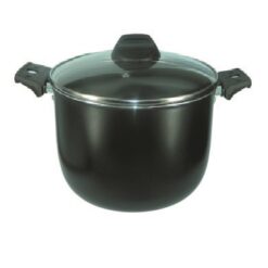 Grafito Olla 20 cms. c/asas y tapa