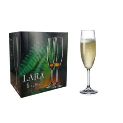 Bohemia Lara 6 copas Flauta 220 ml.